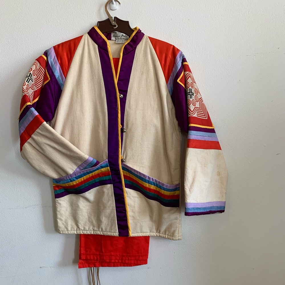 Antique Marco Polo World Traveler 2pc Cotton Top and Pants